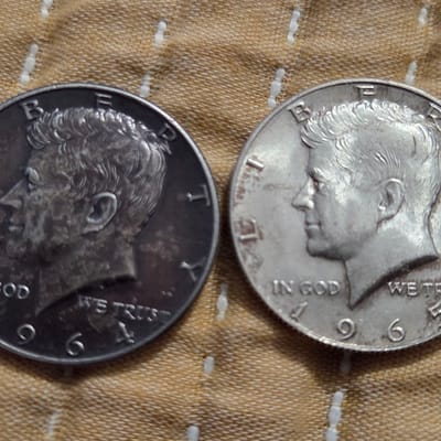 1964 Toned Kennedy  & 1965 Kennedy  $45