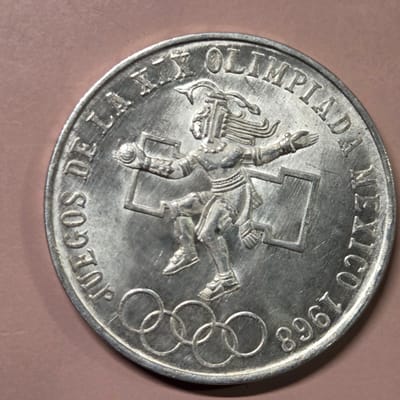 1968 25 Centavos Mexican  Coin 0.5208 oz