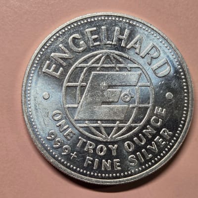 1982 Englehard Prospector 1 oz Silver Round 999 - additional view