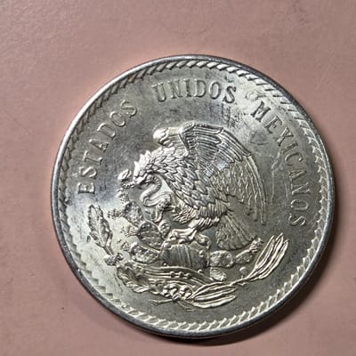 1948 Cinco Peso Cuauhtémoc 0.868 oz of Silver - additional view