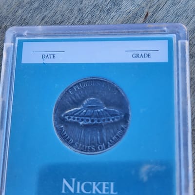 Hobo Nickel Alien Artwork - additional view