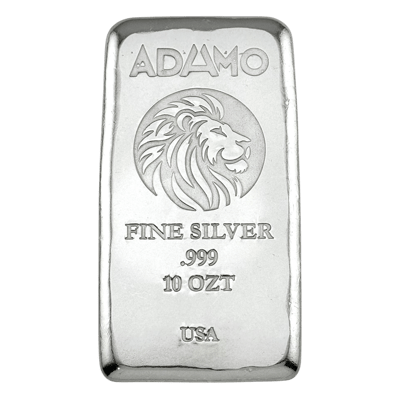 Adamo The King Bar 10 oz .999 Fine Silver Adamo 