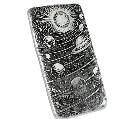 10 ozt 999 Fine Silver Art Bar - THE SYSTEM -