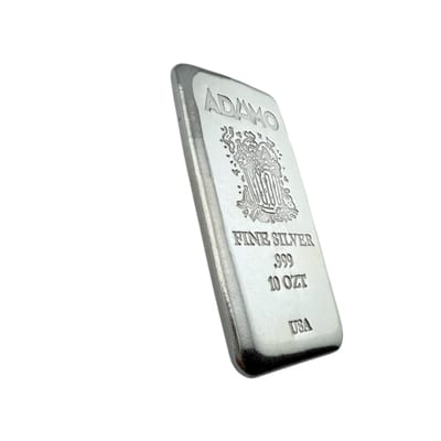 Adamo Garbage Can Bar 10 oz .999 Fine Silver Adamo - additional view