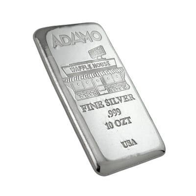Adamo Waffle House Bar 10 oz 999 Fine Silver Adamo - additional view