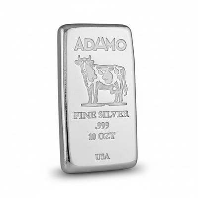 Adamo Cow Bar 10 oz .999 Fine Silver Adamo  - additional view