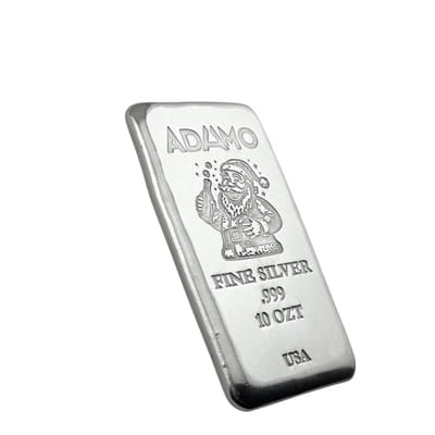 Adamo Santa Bar 10 oz .999 Fine Silver Adamo  - additional view