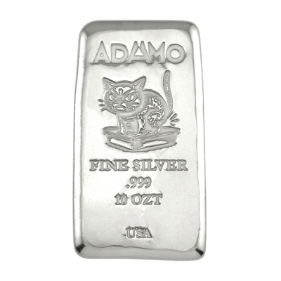 Adamo Kitty Bar 10 oz .999 Fine Silver Adamo