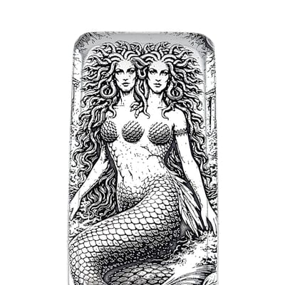 Medusa Of the Sea - 10ozt 999 Fine Silver - Adamo