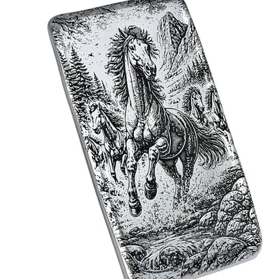 Wild Horses - 10 ozt Fine Silver - Adamo