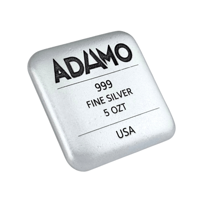 Liquid Texture - 5 ozt Fine Silver Bar - Adamo  - additional view