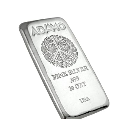 Adamo Peace Bar 10 oz .999 Fine Silver Adamo  - additional view