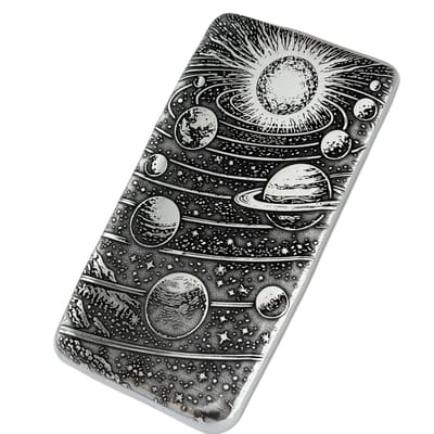 10 ozt 999 Fine Silver Art Bar - THE SYSTEM - - additional view
