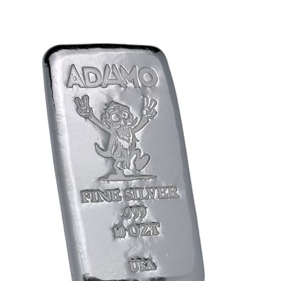 Adamo Grandpa Bar 10 oz .999 Fine Silver Adamo - additional view