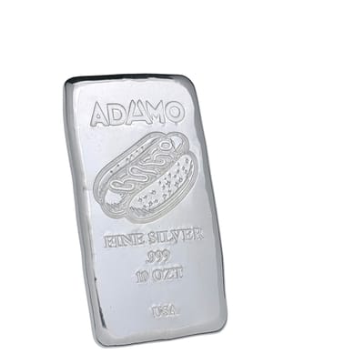Adamo Hotdog Bar 10 oz .999 Fine Silver Adamo  - additional view