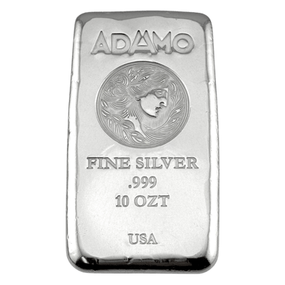 Adamo Bar 10 oz .999 Fine Silver Adamo 