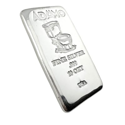 Adamo Toilet Bar 10 oz .999 Fine Silver Adamo  - additional view