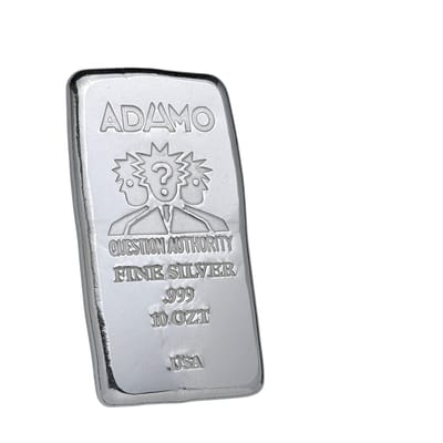 Adamo Question Bar 10 oz .999 Fine Silver Adamo - additional view