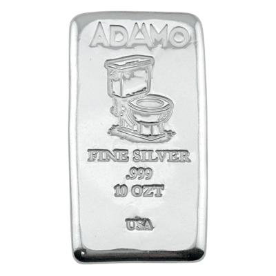 Adamo Toilet Bar 10 oz .999 Fine Silver Adamo 