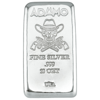 Adamo Renegade Bar 10 oz .999 Fine Silver Adamo