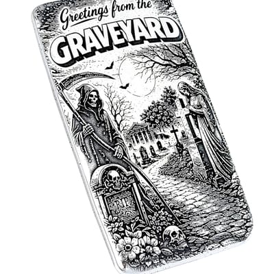Graveyard - 10ozt 999 Fine Silver - Adamo