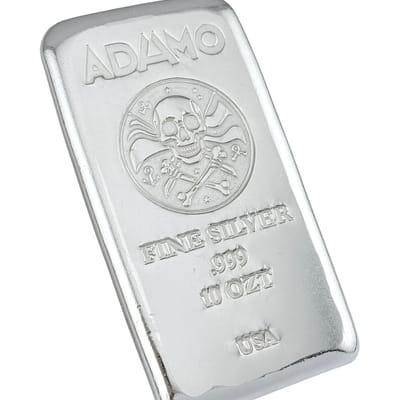 Adamo Pirate Bar 10 oz .999 Fine Silver Adamo  - additional view
