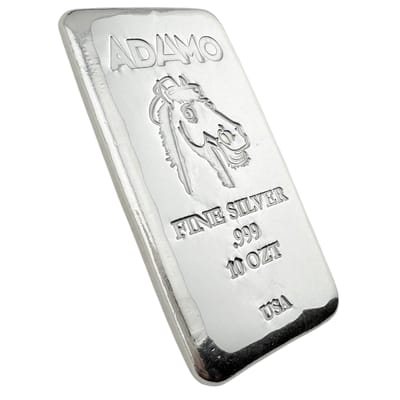 Adamo Mr. Ed Bar 10 oz .999 Fine Silver Adamo - additional view