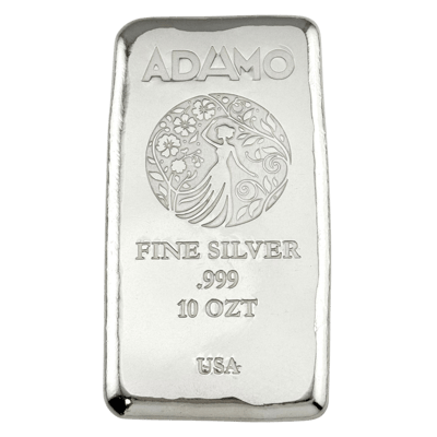 Adamo Vines Bar 10 oz .999 Fine Silver Adamo