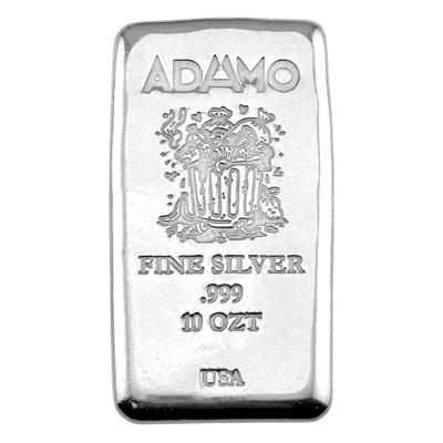 Adamo Garbage Can Bar 10 oz .999 Fine Silver Adamo