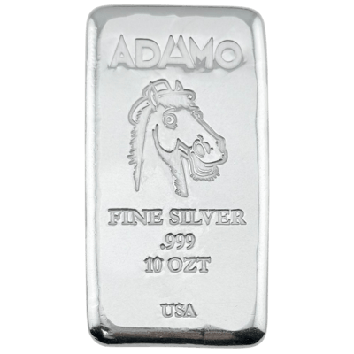 Adamo Mr. Ed Bar 10 oz .999 Fine Silver Adamo
