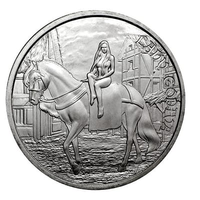 1 oz Medieval Legends Lady Godiva Silver Round