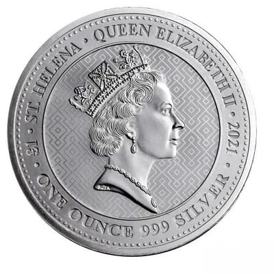 2021 1oz Silver St. Helena Queen's Virtues Victory - additional view