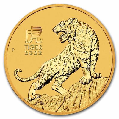 2022 1/2 oz Perth Gold Lunar Tiger (series 3)