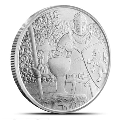 1 oz Silver Medieval Legends Holy Grail Round
