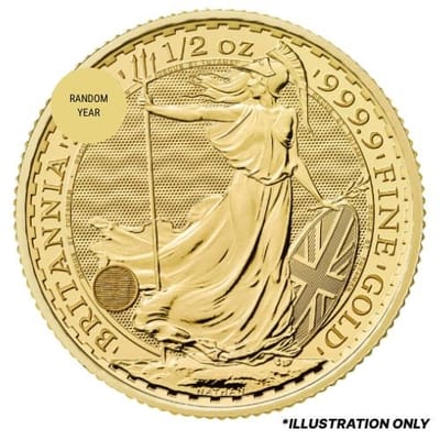 2022 1/2 oz Britannia Gold Coin BU