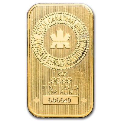 Deal: 1 oz Canadian Mint bar in assay - additional view