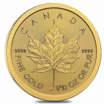 2025 1/10 oz Canadian Gold Maple Leaf