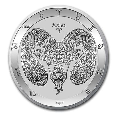 2021 Tokelau 1 oz $5 Zodiac Series: Aries 