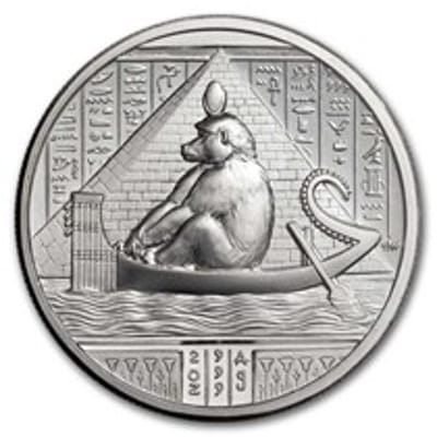 2 oz Ultra High Relief Egyptian God: Thoth - additional view