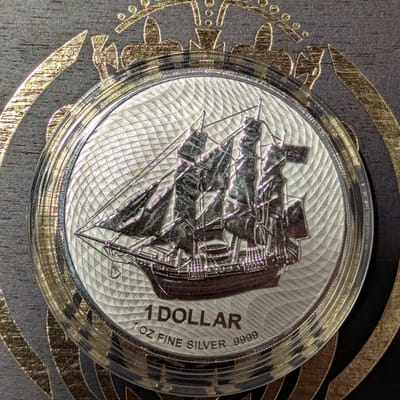 2022 1 oz Silver Cook Islands HMS Bounty Coin