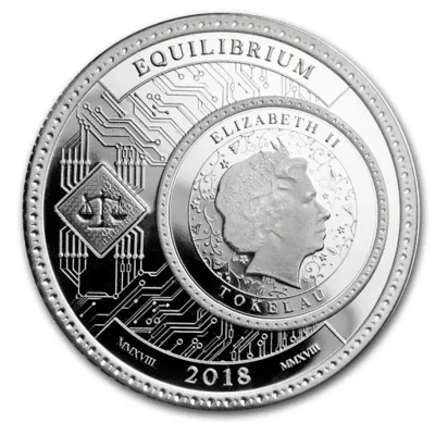 2018 1 oz Silver Coin Equilibrium: Harmony - additional view