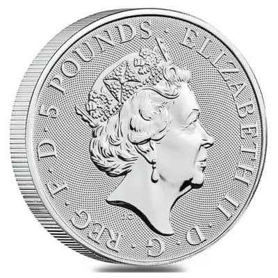 2022 2 oz Silver The Tudor Beasts Lion of England - additional view