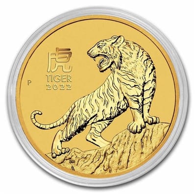 2022 1/10 oz Perth Gold Lunar Tiger (series 3) - additional view