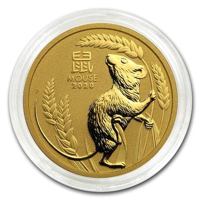 2020 Perth 1 oz Gold Lunar Mouse (Series 3) - additional view