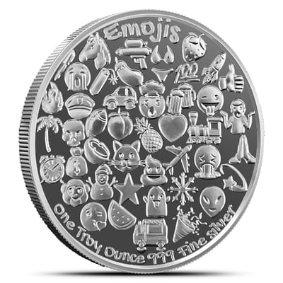 1 oz Emoji Party Silver Round - additional view