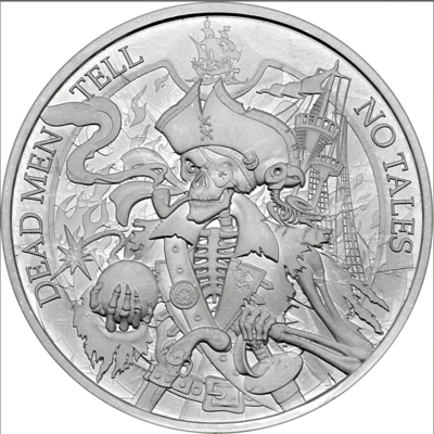 Deal: Dead Men Tell No Tales Silver 1 oz - additional view