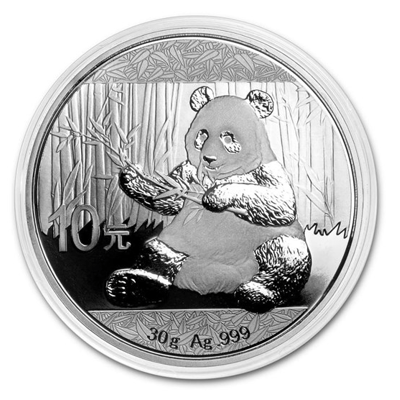 2017 China 30 gram Silver Panda BU (In Capsule)