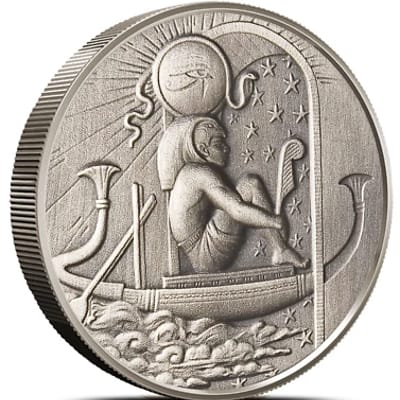 2 oz UHR Egyptian Gods Series: RA (Antiqued)