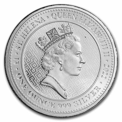 2022 1 oz St. Helena Silver Queen's Virtues Truth - additional view