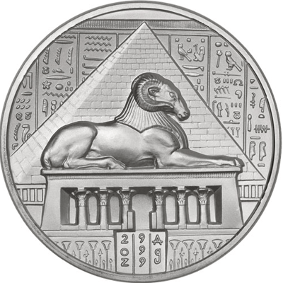 2 oz Egyptian Gods Series KHNUM Ultra High Relief - additional view